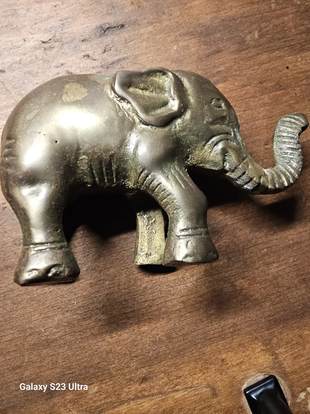 Antique-Style Gold Elephant Accent - Decorative Home Decor